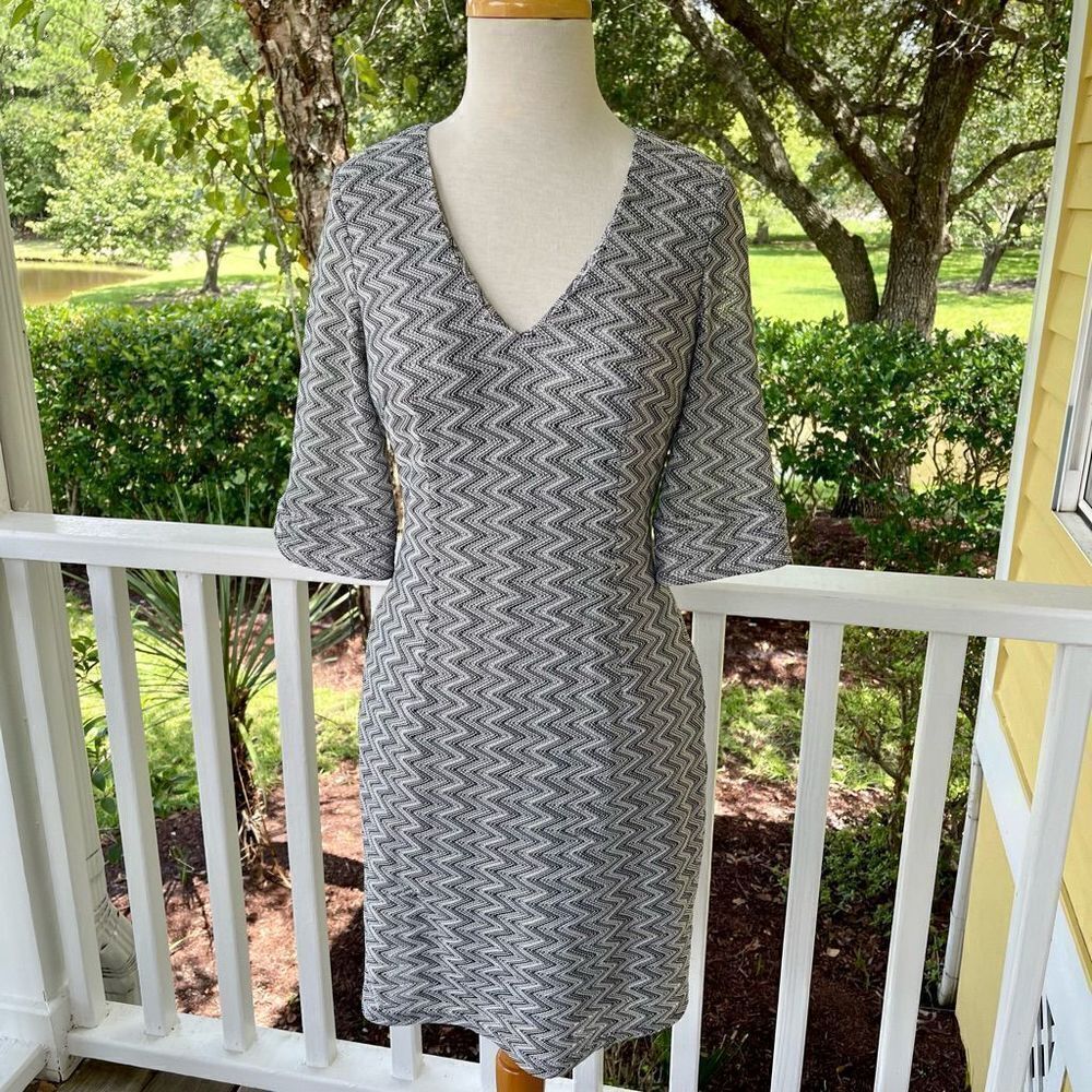 Ellie Kai Chevron Stripe Dress